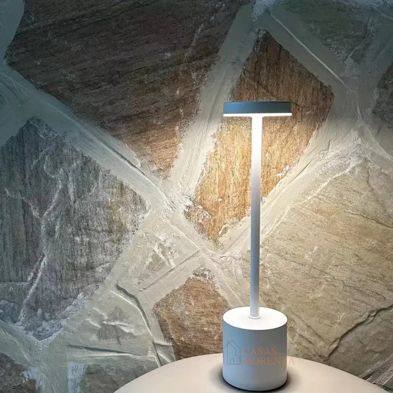 Abajur de Mesa Recarregavel Sem fio Decorativo VivaLight - Casas Morenza