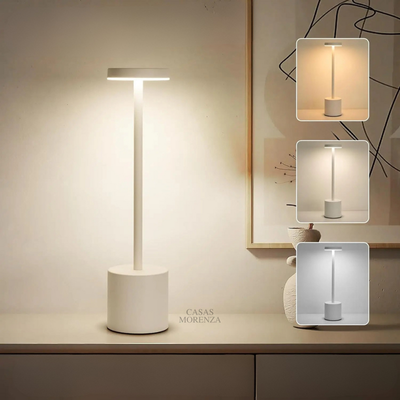 Abajur de Mesa Recarregavel Sem fio Decorativo VivaLight - Casas Morenza