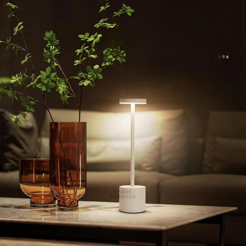 Abajur de Mesa Recarregavel Sem fio Decorativo VivaLight - Casas Morenza