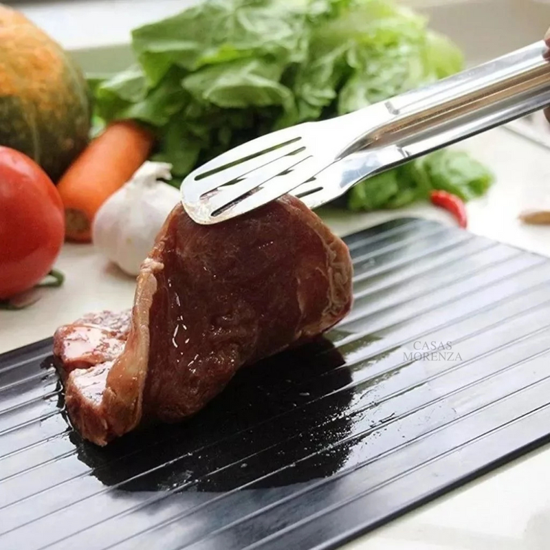 Bandeja Magica de Degelo Rapido ThermoFast – Descongele Carnes em Minutos, Sem Micro-ondas - Casas Morenza