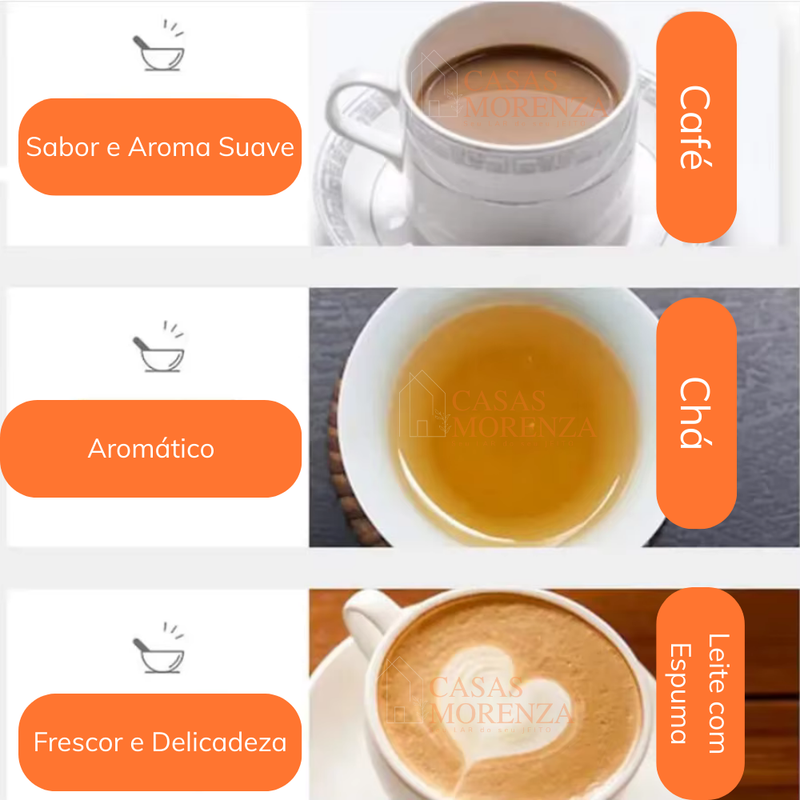 Cafeteira Francesa Cremeira Multifuncional - CaféLux - Casas Morenza