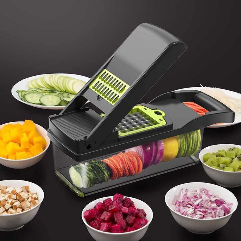 Cortador e Ralador de Alimentos Profissional ChefPratico 15 em 1 Inox - Casas Morenza