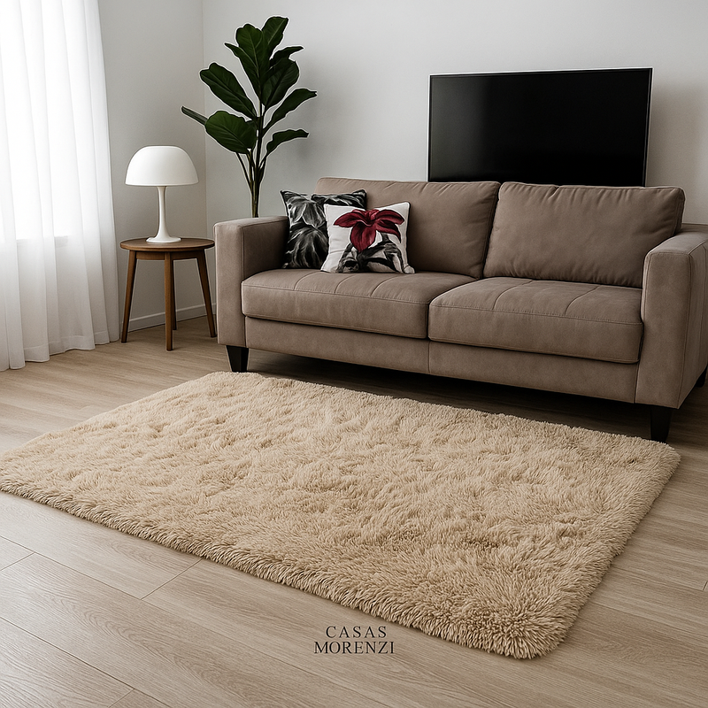 Tapete Felpudo Decorativo para Sala e Quarto – Nuvola™ - Casas Morenza